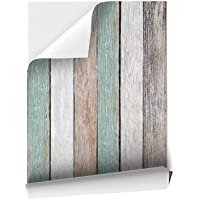 Vinilo Adhesivo para Muebles y Pared- 45 x 200 cm - 45 x 500 cm- Vinilo Impermeable y Resistente- Madera Vintage- VNL…